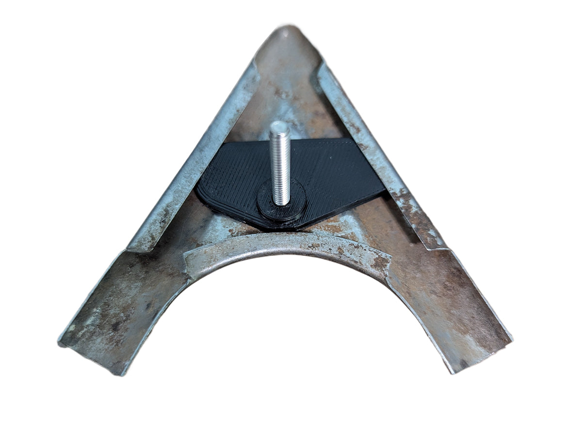 1958 Chevy Impala Rear Outer Glass Lower Corner Reveal Trim Molding Clips PAIR